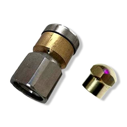 Lot de 2 buses de nettoyage de tuyaux rotatives rigides 1/8' pour tuyau de nettoyage de tuyaux pour Kärcher WAP Alto etc.