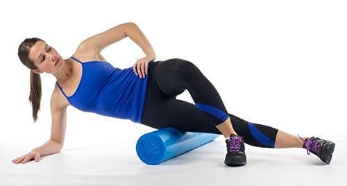 Inditradition High-Density Round Form Roller | for Massage, Stretching, Fitness, Yoga and Pilates (Blue) - 24 Inches (60 CM) 3