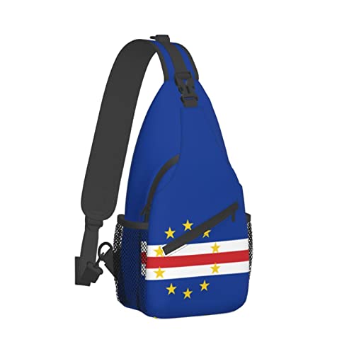Mochila bandolera unisex con bandera de Cabo Verde miniatura 3