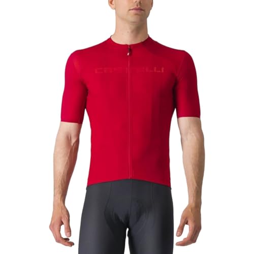 La Mejor comparativa de Malliot disponible en línea. 6 Castelli Elements - playera para hombre, ligera, transpirable, de longitud de un cuarto para ciclismo de carretera y grava, talla L, Rojo rico, 3X-Large