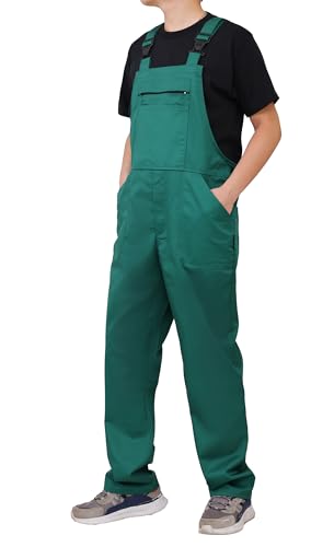 WORK IDEA Peto de trabajo para hombre Multi Pocket Technology - Peto de trabajo para hombre, verde, L