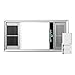 BNNP Combo de luz de Ventilador de Escape de Techo Integrado, Ventilador de baño Ultra Tranquilo con DIRIGIÓ Ventilador de ventilación de luz, ventilación de Techo (Color : Silver, Size : 300x600mm)