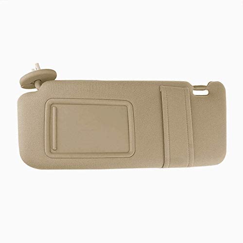 SAILEAD Left Driver Side Sun Visor Compatible with Toyota Venza with Sunroof and Light,Replacement for Venza 2009 2010 2011 2012 2013 2014 2015 2016(Beige, Left Side) - Thumbnail 4