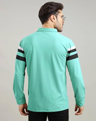 Image of AUSK Men Polo T-Shirt || Full Sleeves Polo T Shirts for Men || Mens T-Shirts
