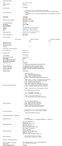 Intel OEM Core i7 i7-8700K Hexa-core (6 Core) 3.70 GHz Processor - Socket H4 LGA-1151