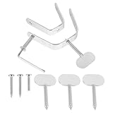 Uonlytech Edelstahl Schinkenhalter Ham Rack für Schinkenlagerung Rostfrei Einfach zu Reinigen Praktischer Schinken Ständer für Zuhause und Hotel Langlebiges Storage Rack für Prosciutto