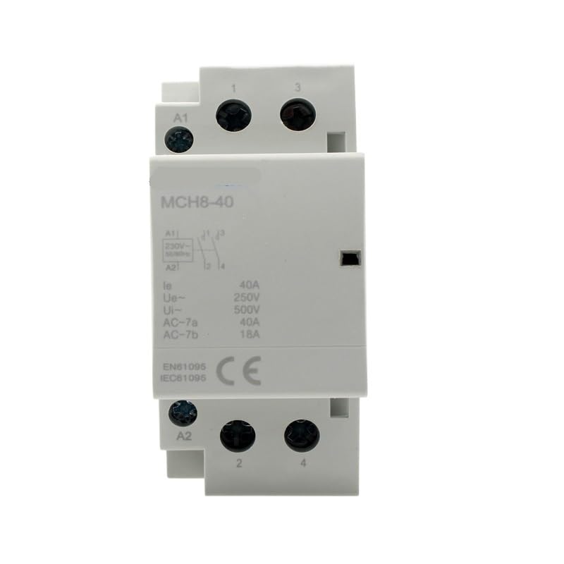 Contactor AC MCH8-40 de 40A para automatizar la carga de vehiculos electricos en casa