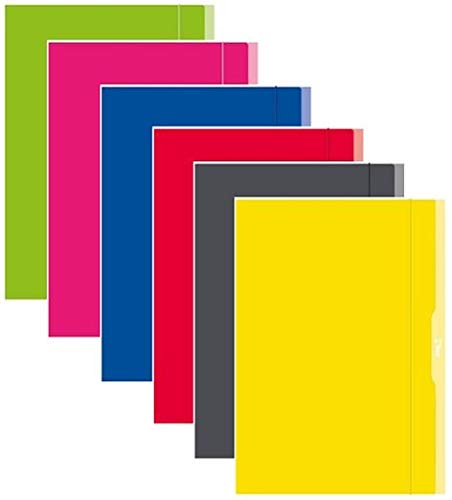 RNK - Verlag Sammelmappe A3 Uni farbig 12Stück Sortiert