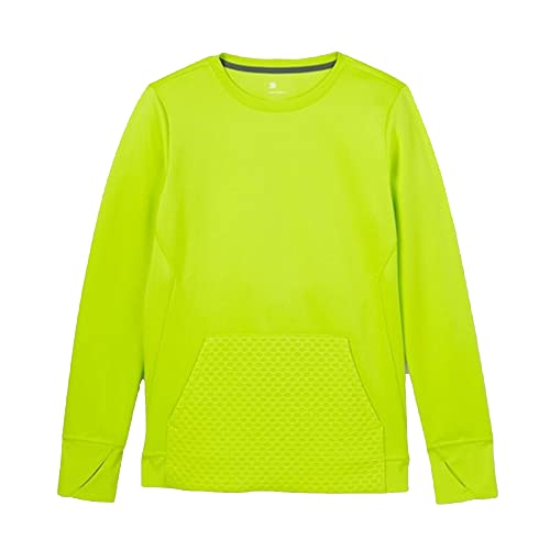 All in Motion Boys' Performance Crewneck Sweatshirt - (as1, alpha, x_l, regular, Lime Green, XL (16))