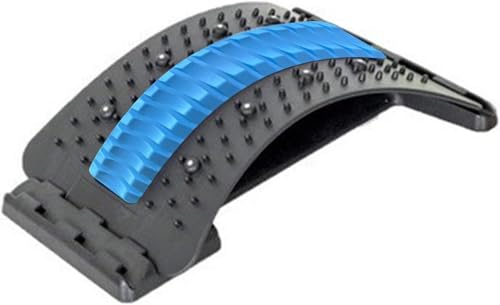 Tavoletta lombare multifunzionale, correttore postura, stiratore e massaggiatore per sollievo cervicale/vertebrale, design portatile con terapia magnetica e punti di digitopressione