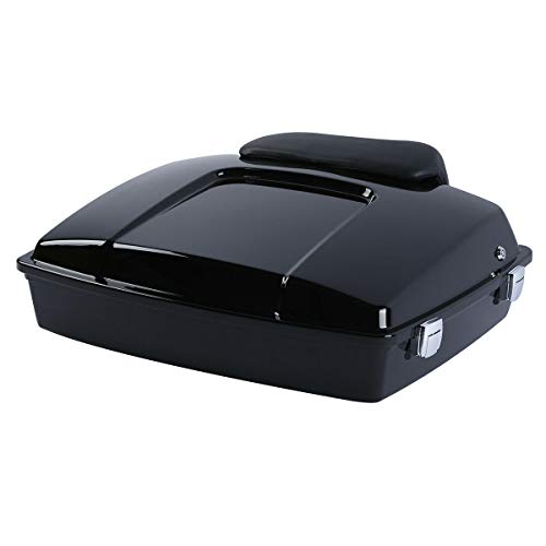 TCMT Razor Alforja para motocicleta con respaldo para Harley Touring 2009-2013 (cerraduras cromadas) - 1 unidad miniatura 4