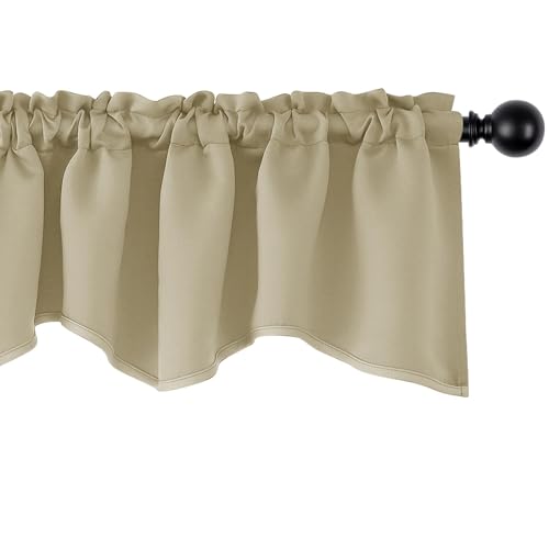 Deconovo Black Out Curtains 18 Inches Long for Living Room and Bedroom