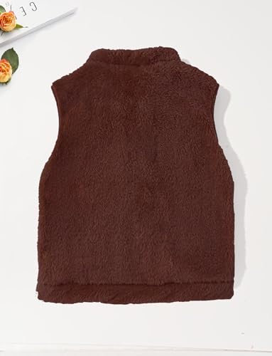 SEAUR Boys Girls Fleece Vest Kids Polar Fleece Zipper Jacket Sleevless Fall Winter Warm Outerwear With Pockets 2-6T2