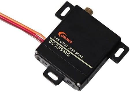 Corona CS-239MG Slim Analog Servo Motor - 4.6kg Torque, 0.14sec Speed, 22g