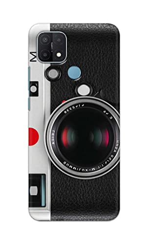 Image of Printed Hard Back Cover Case for Oppo A15 | Oppo A15s Back Cover (Vintage Camera) -1302