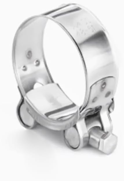 Hose Clamps Stainless Steel Heavy Duty T Bolt, Exhaust Pipe Clips Tube Fixing Clamps Metal Fastener 1pcs(36-39mm)