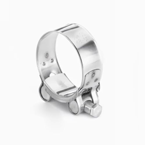 Lmrxofe One Color Heavy Duty Stainless Steel T-Bolt Hose Clamp - Adjustable Exhaust Pipe Clip, 17-97Mm, 1Pc(68-73Mm)