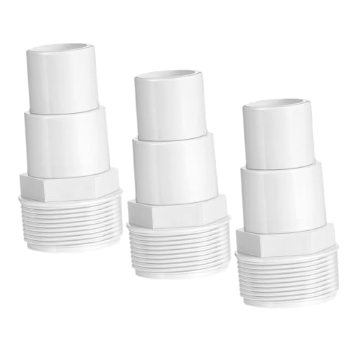 Toddmomy Adaptador De Conector para Piscina 3 Unidades Repuesto para Bomba De Agua Sumergible Piezas para Piscina Accesorios para Piscina Polipropileno