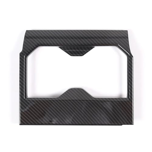 Autocollant de couverture de panneau en ABS noir pour protéger le porte-gobelet de voiture