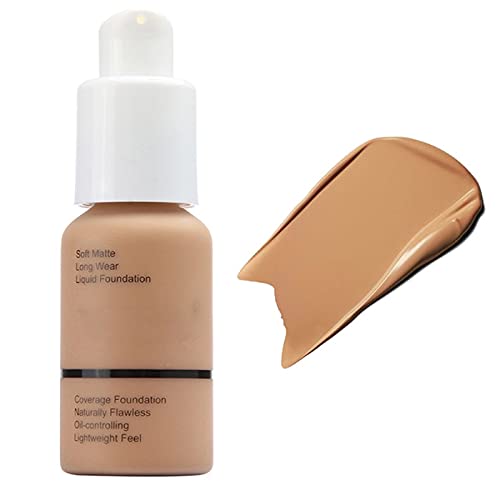 Fond de Teint Couvrant Imperfections Liquid Foundation Waterproof Longue durée Soft Matte 30ml 8 Couleur
