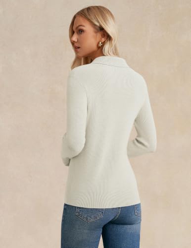 Image of GRACE KARIN Women Fall Long Sleeve V Neck Collar Knit Pullover Sweaters