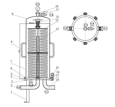 Sanitary Lenticular Filter Installation