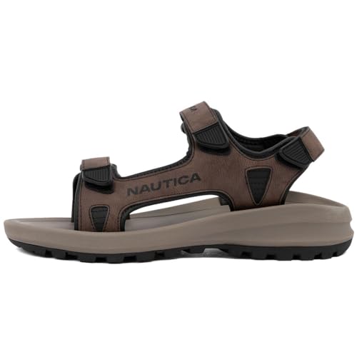 Image of Nautica Men's Athletic Sport Sandals - Adjustable Strap, Comfortable Open-Toe Hiking & Walking Sandals with Cushioned Sole