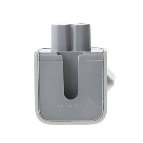 Image of WOVTE Europe Plug Converter Travel Charger Adapter for Apple iBook MacBook White Pack of 2