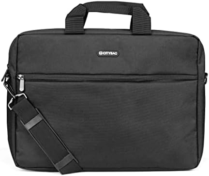 City Bag 15.6 Inch Laptop Bag- Laptop Shoulder Bag, Business Briefcase Laptop Bag - Compact Tablet/Computer Carrying case with Accessory Storage Pockets