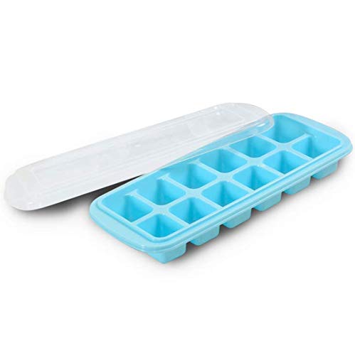 3 Packs Ice Cube Trays,Easy Release Ice Cube Tray Make 36 Ice Cubes,Odor Free Stackable Ice Tray with Clear Removable Lids - Thumbnail 4