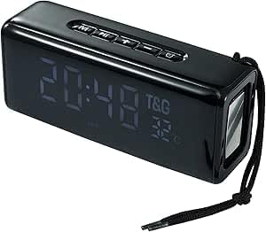 Merv TG-174 Portable Bluetooth Speaker front view with digital display