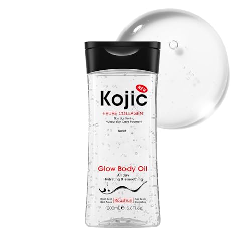 Kojic Acid Body Gel - ​​Koji-Säure ätherische Öle für die Haut - Feuchtigkeitsspendendes Serum für eine zarte und geschmeidige Haut -Intensivpflege für den Körper - Hautpflege-Gel 200ml