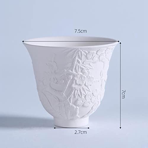 Aagaza 10Pcs Ceramic Bisque Cup Decoration Collection Mugs Teacup For Holiday Home #TOP2