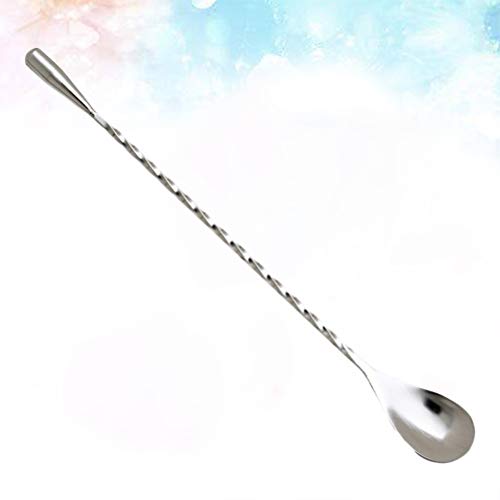 Colher de coquetel delicada Cabilock 3 peças de aço inoxidável para misturar coquetéis, barra em esp