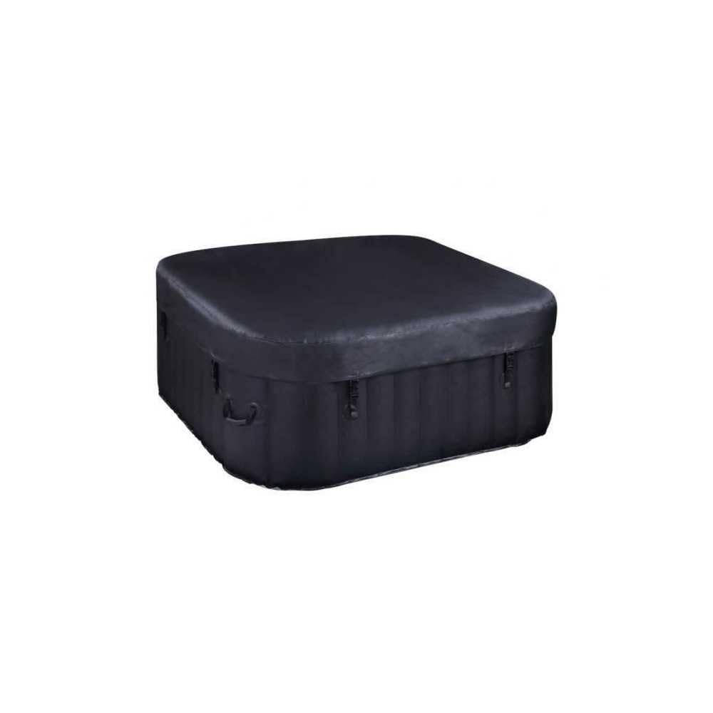 Spa gonflable SUNSPA - AC02 - 185 x 65 cm - 6 places - Carr� (Livr� avec filtre, cadenas, tapis de sol et couverture)
