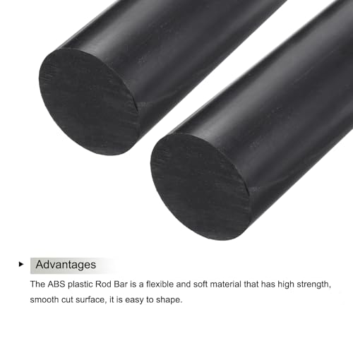 Barre plastique ABS noire de 50mm pour décors de table à sable de modélisme - 3