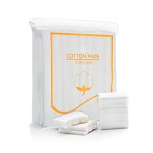 200 Pcs Rectangle Pure Cotton Puff Facial Makeup Cotton Pads Remover Cleansing Cotton