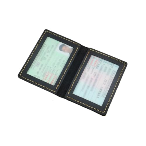 Porte carte nom driver case photo crédit id noir élégant pour organisation quotidienne