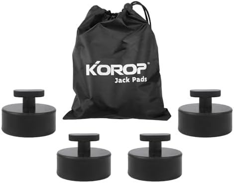 KOROP Lifting Jack Pad (4pcs) Compatible with Chevy Corvette C5 C6 C7 C8, Rubber Lift Point Adapter Jack Pucks with Storage Bag