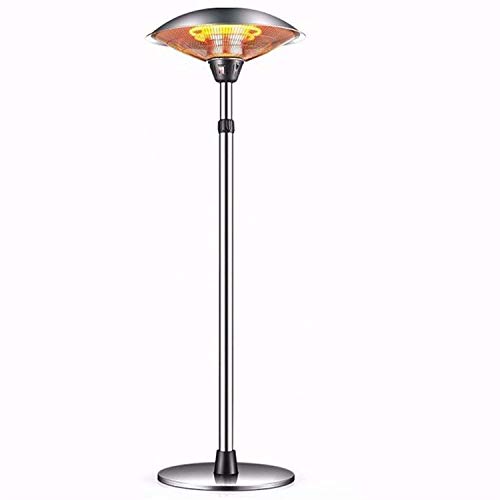 XKRSBS Calentador halógeno, Calentador Exterior 110 V Calentador de terraza infrarrojo Estufa halógena eléctrica Calentador Radiante de Seguridad Independiente 3000 W