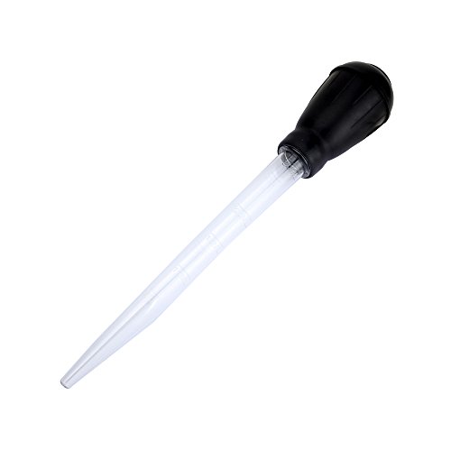 SENZEAL Pipetta Contagocce Graduato Strumento di Rimozione dei Rifiuti di Plastica per il cambio Dell'acqua per Acquario Nero - Image 3