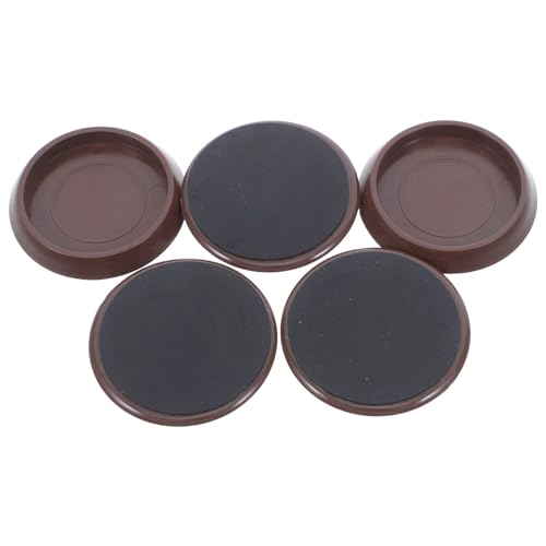 DOITOOL 5 pièces Lot de Coupelles Antidérapantes pour roulettes de Meubles Protection Sol Plastique Résistant Coussins Antidérapants pour Tapis Stabilisateur Silencieux pour Meubles