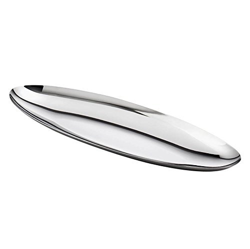 Centro Mesa Goccia Linea Q Inox Argentato