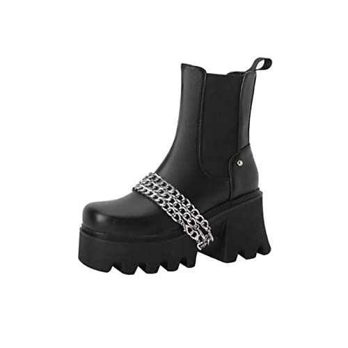 Bottes courtes 9cm bout carré anti-douleur pour danser toute la nuit