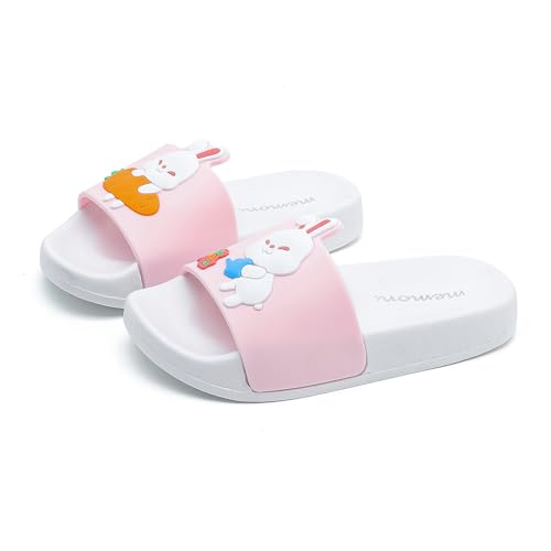 Image of MEMON Toddler Little Kids Dinosaur Beach /Pool /Shower Slides /Anti-Skid Home Bath Slippers /Cute Summer Outdoor Shoes for Girls and Boys