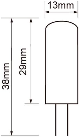 Best to Buy (6-Pack) Dimmable 3-Watt T4 G4 LED Bulb 12-30V AC/DC, 24SMD 2835 LED, 3W Warm White Color (Jc10 Bi-pin 20-30w Replacement)