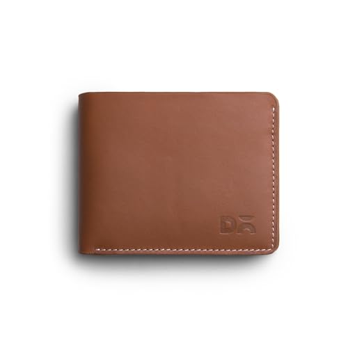 Image of DailyObjects Stylish Tan Genuine Leather Men's Bi-Fold Wallet with Multiple Card Holders|Cash Section|Durable Classic Design| Everyday Organizer for Securely Carrying Money| Cards| IDs| and Essentials