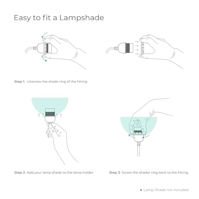 FIRMERST 10 FT Hanging Lantern Pendant Light Cord with E26/E27 Socket, IP44 Waterproof, Ideal for Indoor/Outdoor Use