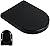 Black Toilet Seat with Slow Soft Close,U-Shaped Toilet Lid Universal Size,Quick Release Stainless Steel Adjustable Hinges,Easy to Install and Clean