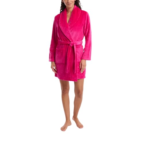 Juicy Couture Women's Super Soft Luxe Plush Shawl Collar Robe3